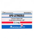 A bottle of Apo-Letrozole 2.5mg