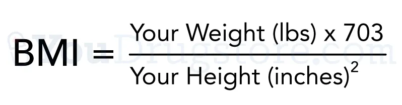 BMI Formula - YouDrugstore.com