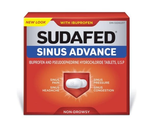 Sudafed Sinus Advance with Ibuprofen